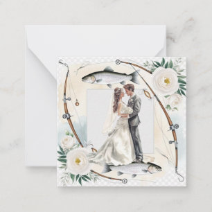 Fishing Lover Greeting Happy Wedding  Card