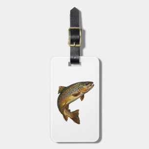 Fishing Lover Luggage Tag – Trout Fishing Design  