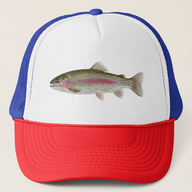 Fishing Lover  – Trout Fishing Design Trucker Hat (Front)