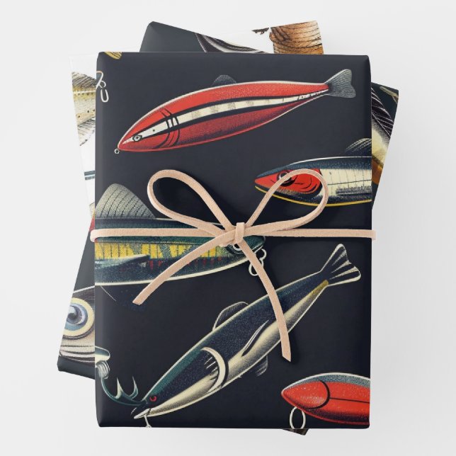 Fishing Lover  Wrapping Paper Sheet (In situ)