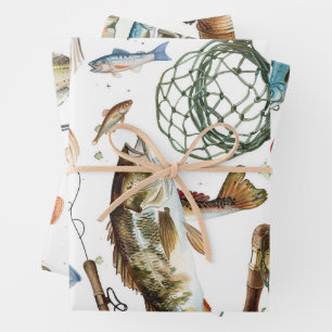 Fishing Lover  Wrapping Paper Sheet