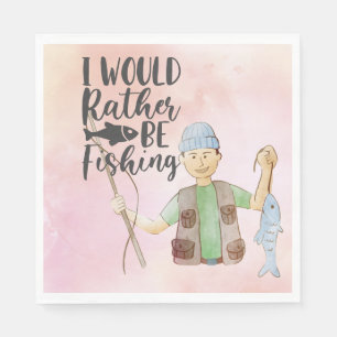 Fishing Lovers Reel in the Charm: Napkin