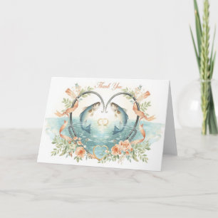Fishing Lovers Wedding Thank You Card