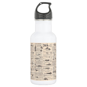 Fishing Lures Advertising Fisherman Art 532 Ml Water Bottle