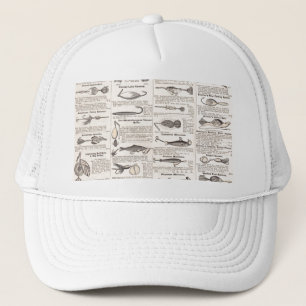 Fishing Lures Advertising Fisherman Art Trucker Hat