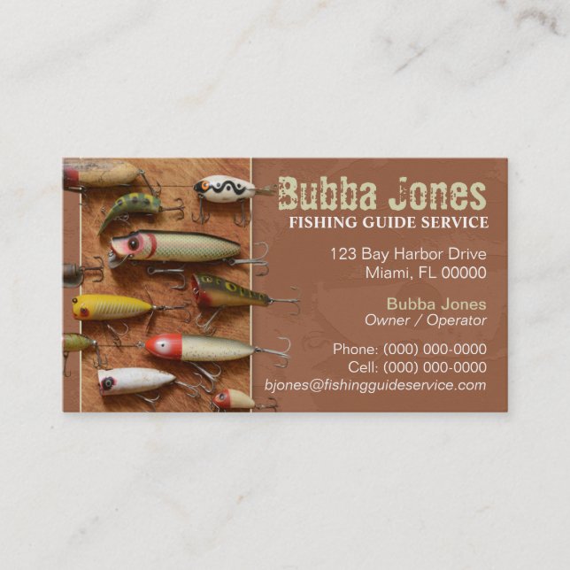 Fishing Lures Business Card (Front)