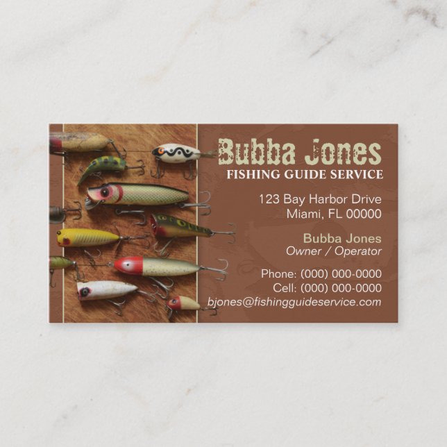 Fishing Lures Business Card (Front)