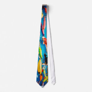 Fishing lures design necktie