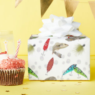 Fishing Lures with Bubbles Wrapping Paper