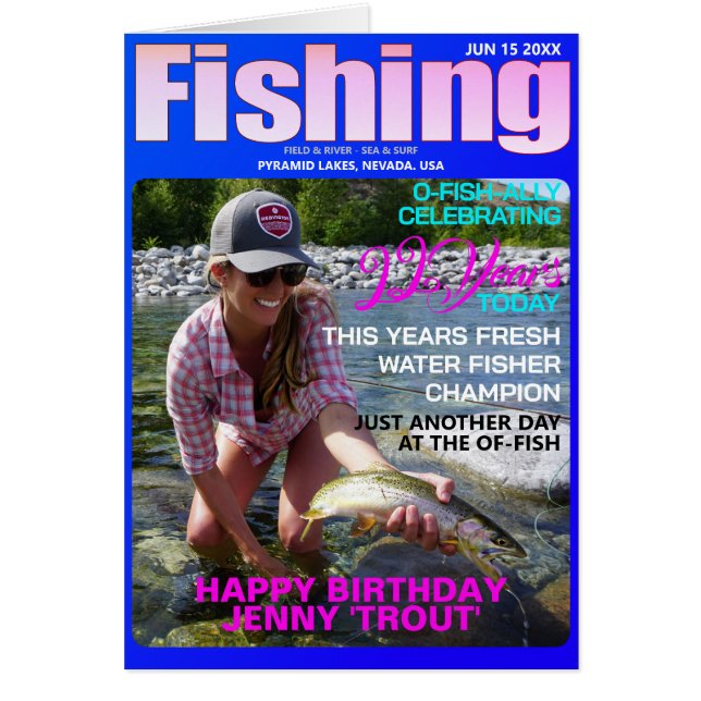 Fishing Mag Parody Bday-Upload Photo-Message-Woman (Front)