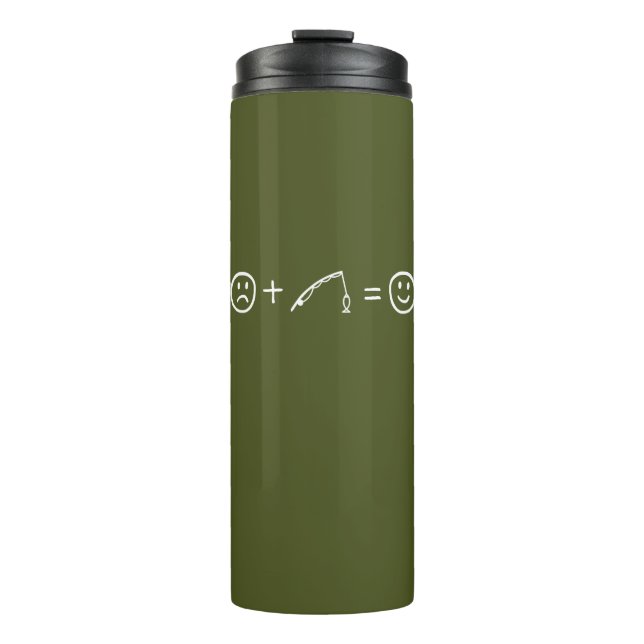 Fishing Makes You Happy Thermal Tumbler (Front)