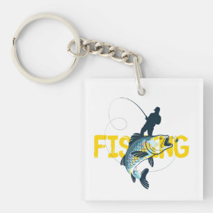 Fishing Man Keychain
