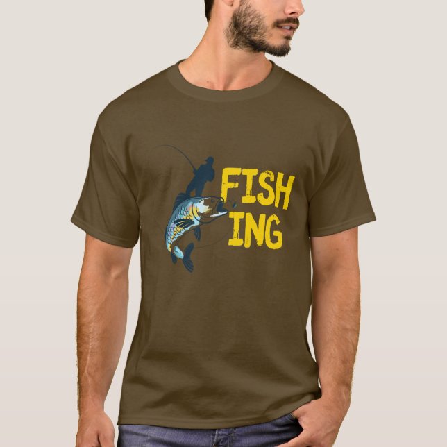 Fishing Man T-Shirt (Front)