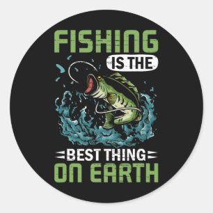 Fishing Meme Quote Classic Round Sticker