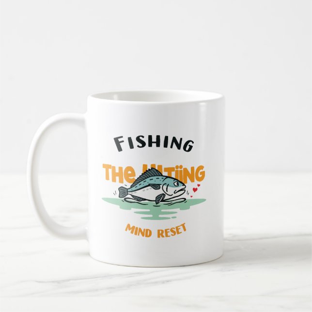 Fishing Mind Reset Coffee Mug (Left)