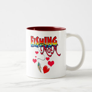 Fishing Mom Apparel Two-Tone Coffee Mug