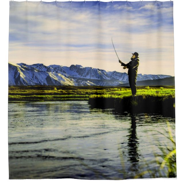 Fishing Mountain Lake Fisherman (Front)
