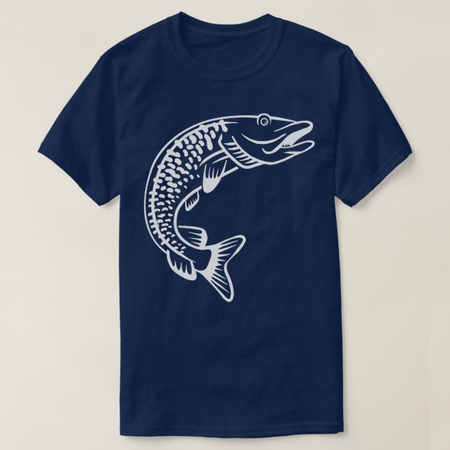 Fishing Muskie 1 T-Shirt (Design Front)