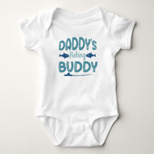Fishing Newborn Gift, Daddy Fish Buddy Baby Bodysuit
