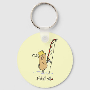 Fishing Nut T-shirts and Gifts Keychain