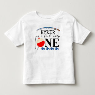 Fishing o-fish-ally one first birthday t shirt