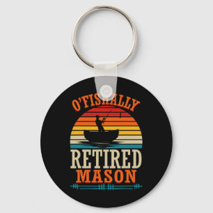 Fishing O'fishally Retired Mason Keychain
