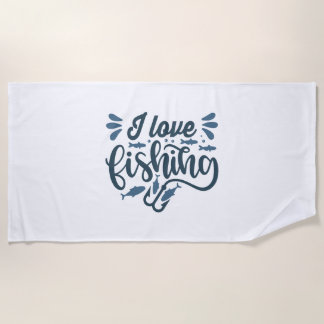 Fishing on fishing boat as fisherman beach towel