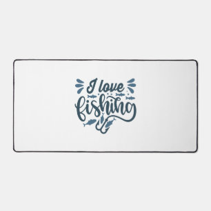 Fishing on fishing boat as fisherman desk mat