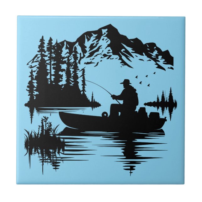 Fishing on the Lake Tile (Front)
