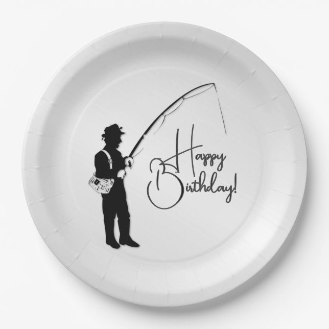 Fishing Paper Plate (Front)