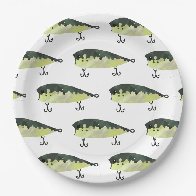Fishing Party Paper plates (Front)