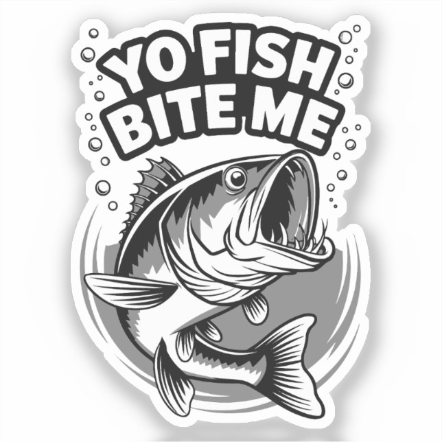 Fishing Photo Tackle Sticker (Front)