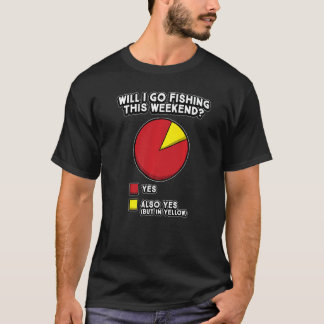 Fishing Pie Chart Hilarious Fisher Humour T-Shirt