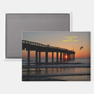 Fishing Pier at sunrise Magnet
