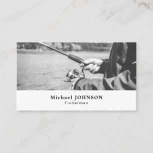 Fishing Portrait, Fisherman, Fisher Business Card