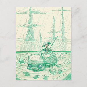 fishing postcard