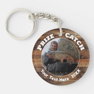 Fishing Prize Catch Photo Commemorative Keychain