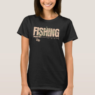 Fishing queen   rose n military T-Shirt