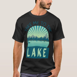 Fishing Queen - Sunset Silhouette T-Shirt