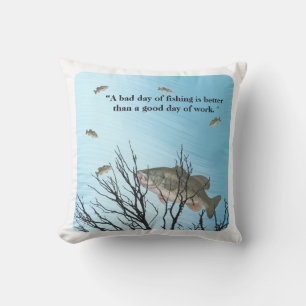 FISHING QUOTE OUTDOOR PILLOW