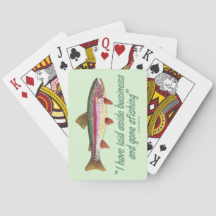 Fishing Quote Playing Cards