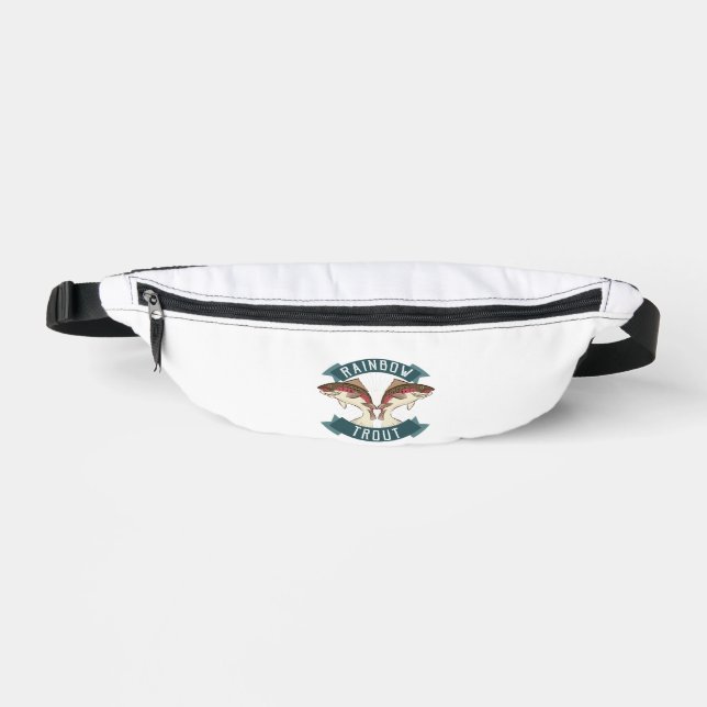 fishing rainbow trout fanny pack (Front)