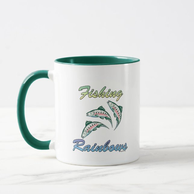 Fishing Rainbows Fishing Rainbow Trout Mug (Left)