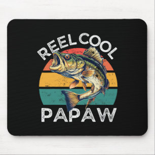 Fishing Reel Cool Papaw Fathers Day Funny B Dad  Mouse Pad