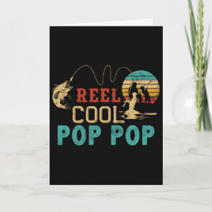 Fishing Reel Cool Pop Pop Father’s Day Gift For Fi Card