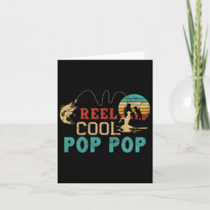 Fishing Reel Cool Pop Pop Father’s Day Gift For Fi Card