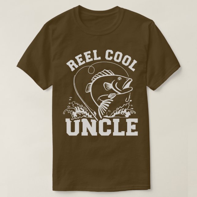 Fishing Reel cool uncle T-Shirt (Design Front)