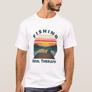 Fishing Reel Therapy Dad T-Shirt