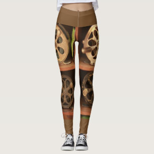 fishing reels on shelf leggings
