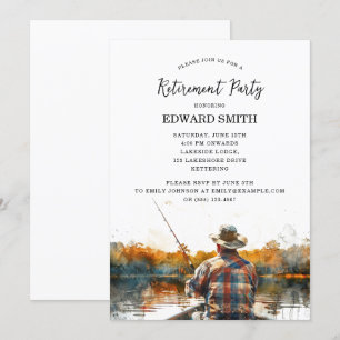 Fishing Retirement Party Invitation